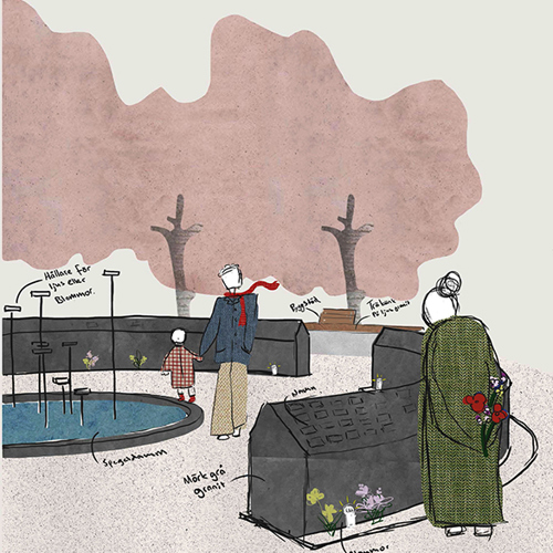 Religiöst tema. Illustration.