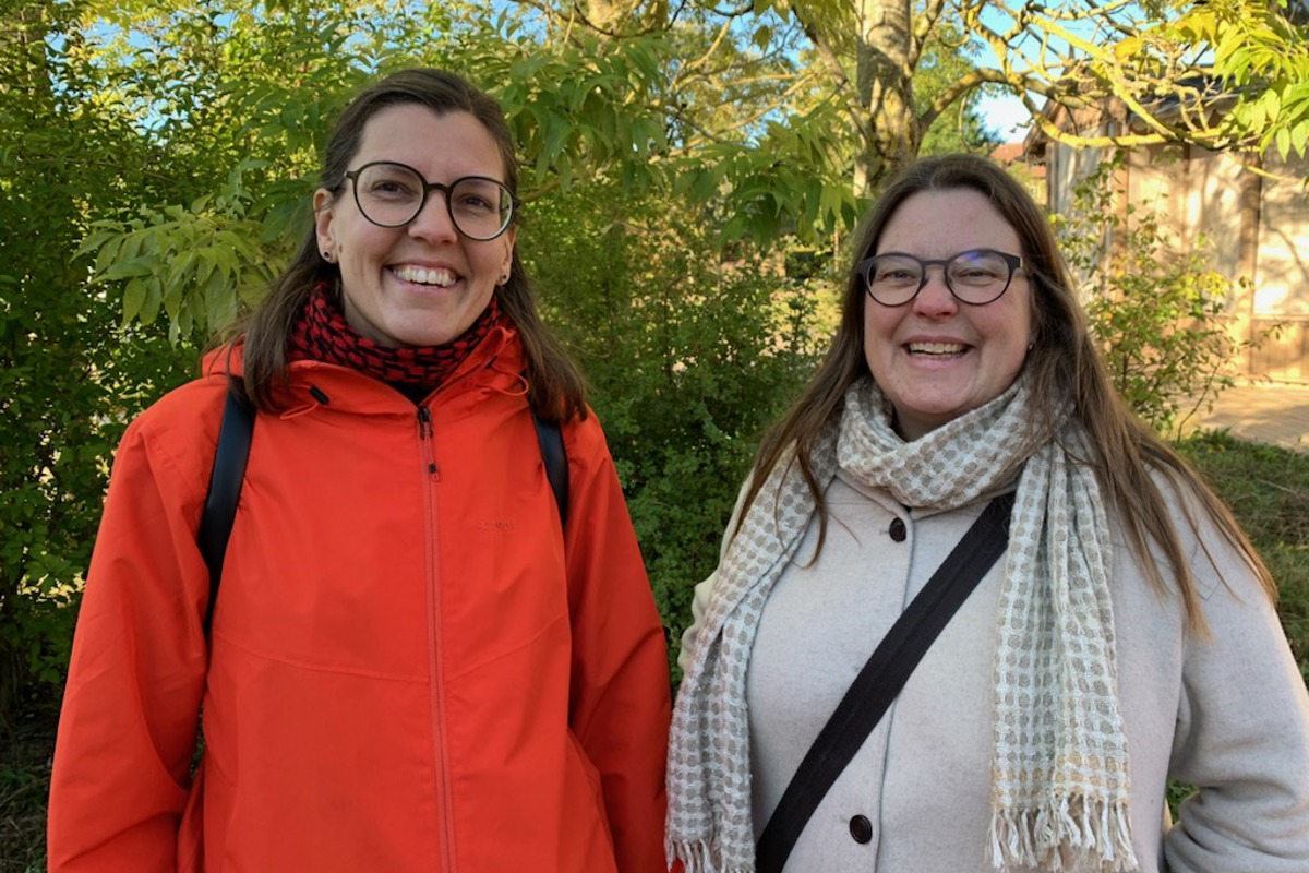 Elin Einarsson och Petra Bengtsson. Porträttfoto.