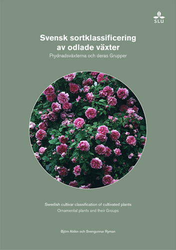 Omslag boken Svenska sortklassificering av odlade växter. Foto.