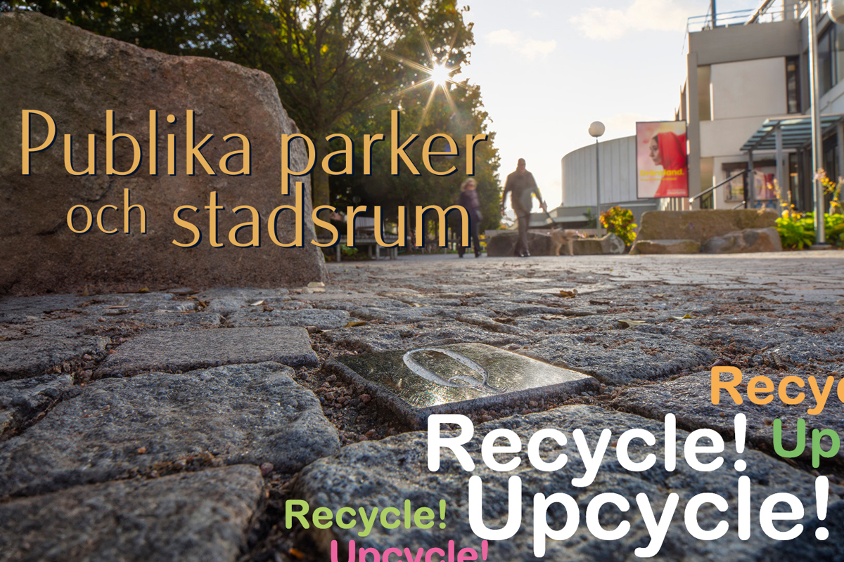 Foto från Helsingborg med text på
