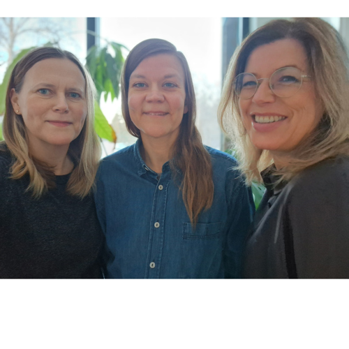 Sofia Cele, Tanja Joelsson och Danielle Ladru. Foto.
