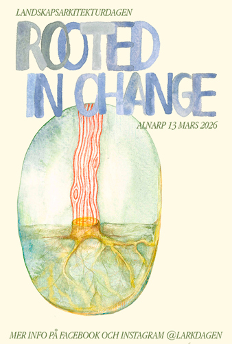 Annons för landskapsarkitektdagen.