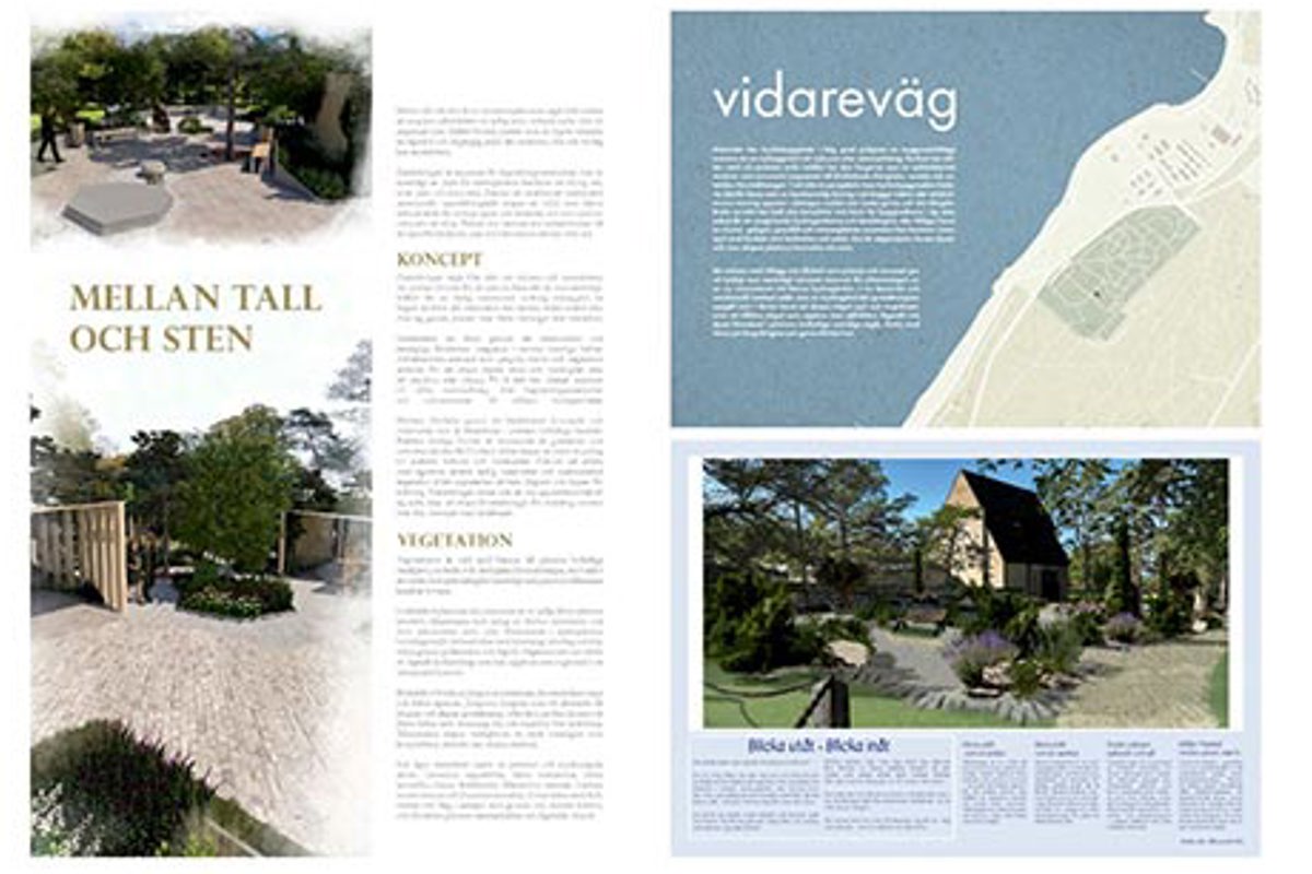 Kollage av tre tävlingsbidrag.