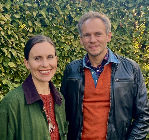 Porträttfoto Pernilla Å Fogelmark och Olof Green.