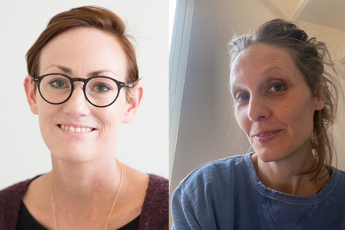 Porträttfoto Jenny Hansson och Victoria Sjöstedt.