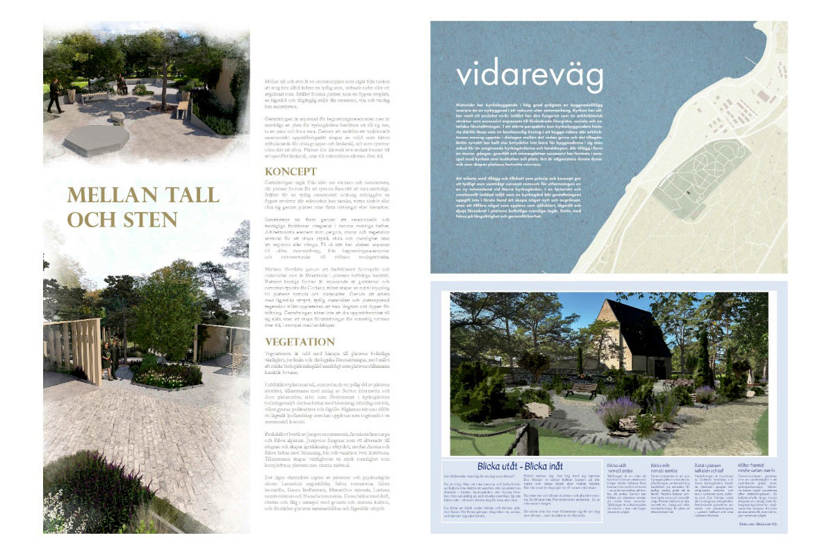 Kollage av tre tävlingsbidrag.