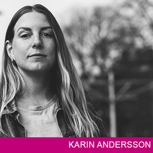 Författare Karin Andersson. Foto.